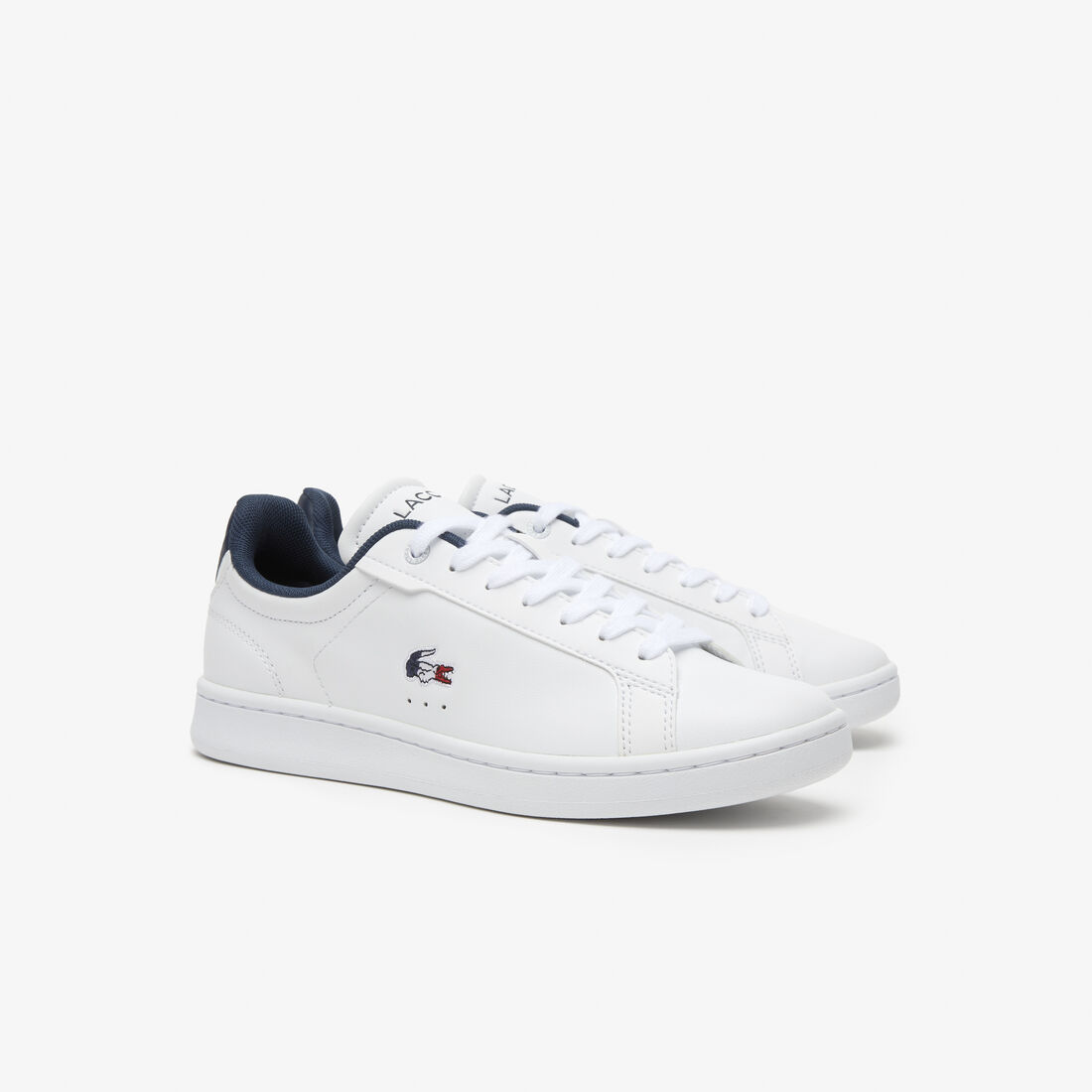 سنيكرز لاكوست كارنابي برو جلد بثلاثة ألوان للنساء Women's Lacoste Carnaby Pro Leather Tricolour Trainers - 45SFA0084-407