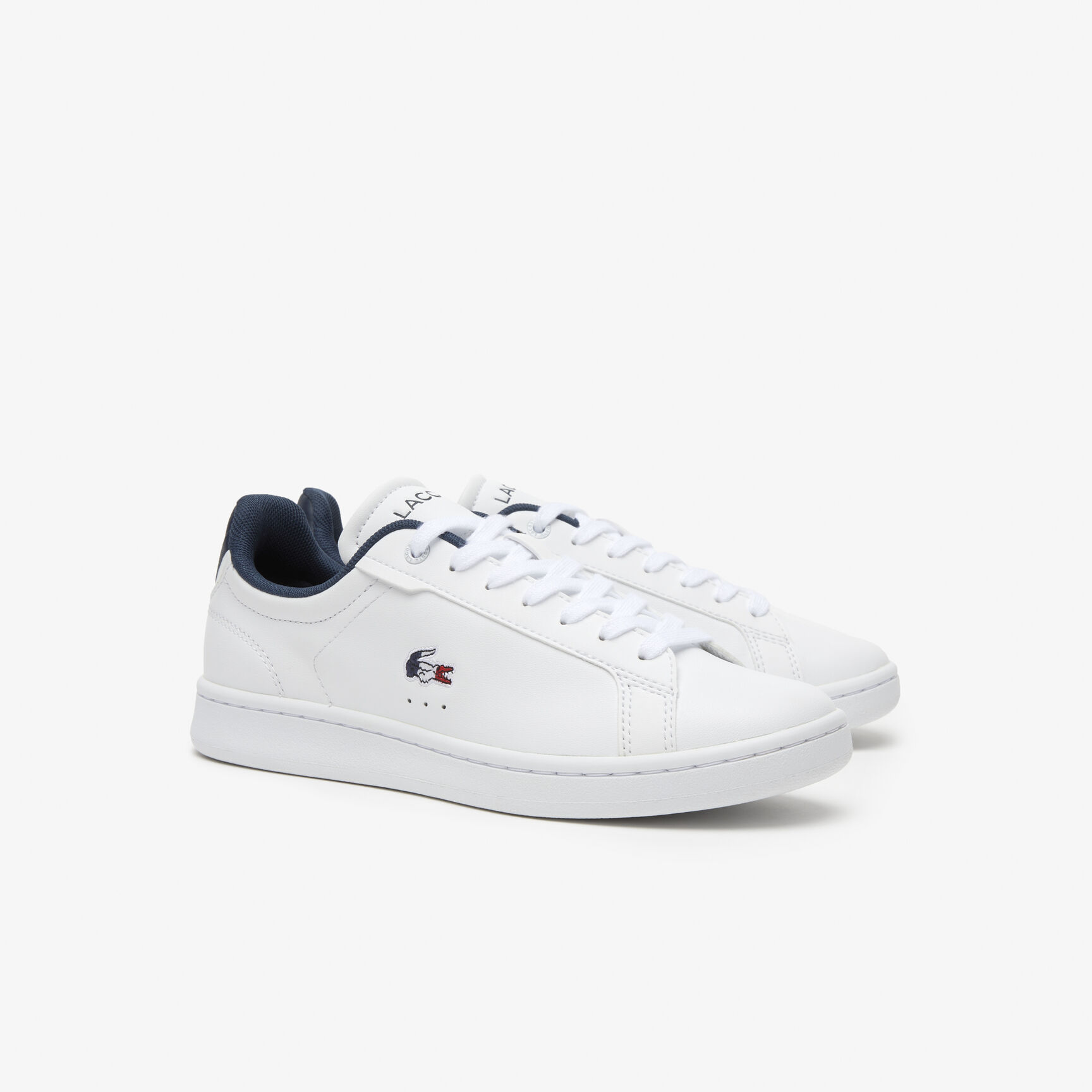 سنيكرز لاكوست كارنابي برو جلد بثلاثة ألوان للنساء Women's Lacoste Carnaby Pro Leather Tricolour Trainers - 45SFA0084-407