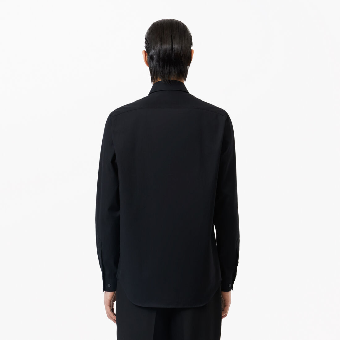 قميص بوبلين قطني بقصّة عادية Men's Regular Fit Solid Cotton Shirt - CH8522-00-031