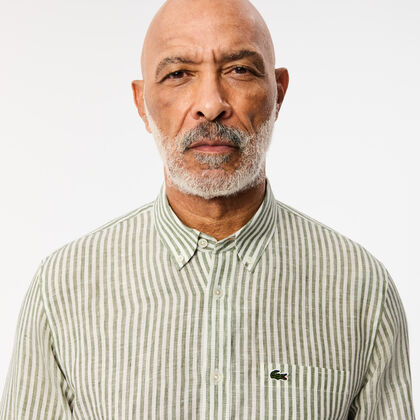 Regular Fit Striped Linen Shirt