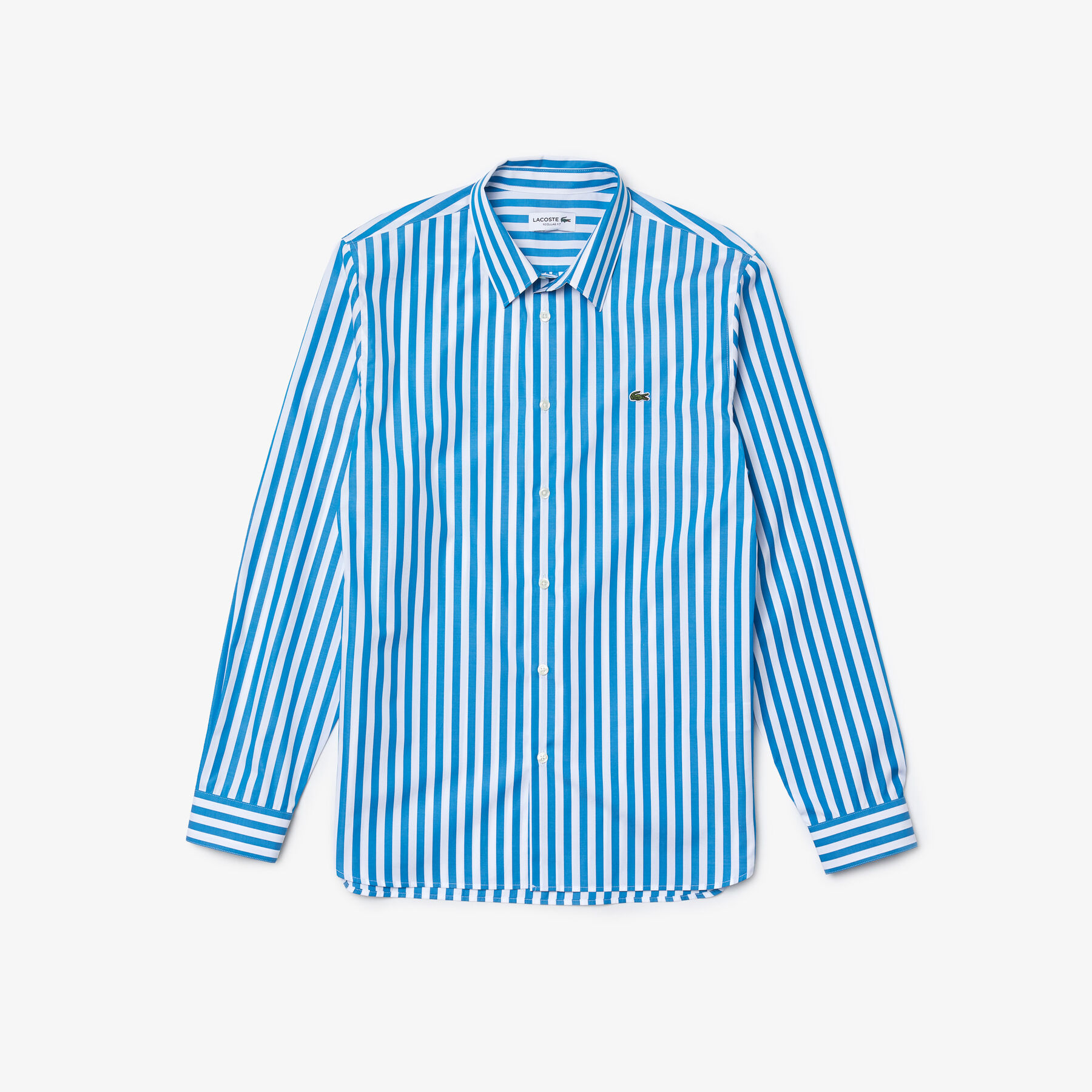 Men's Regular Fit Striped Poplin Shirt lacoste men s regular fit striped poplin shirt