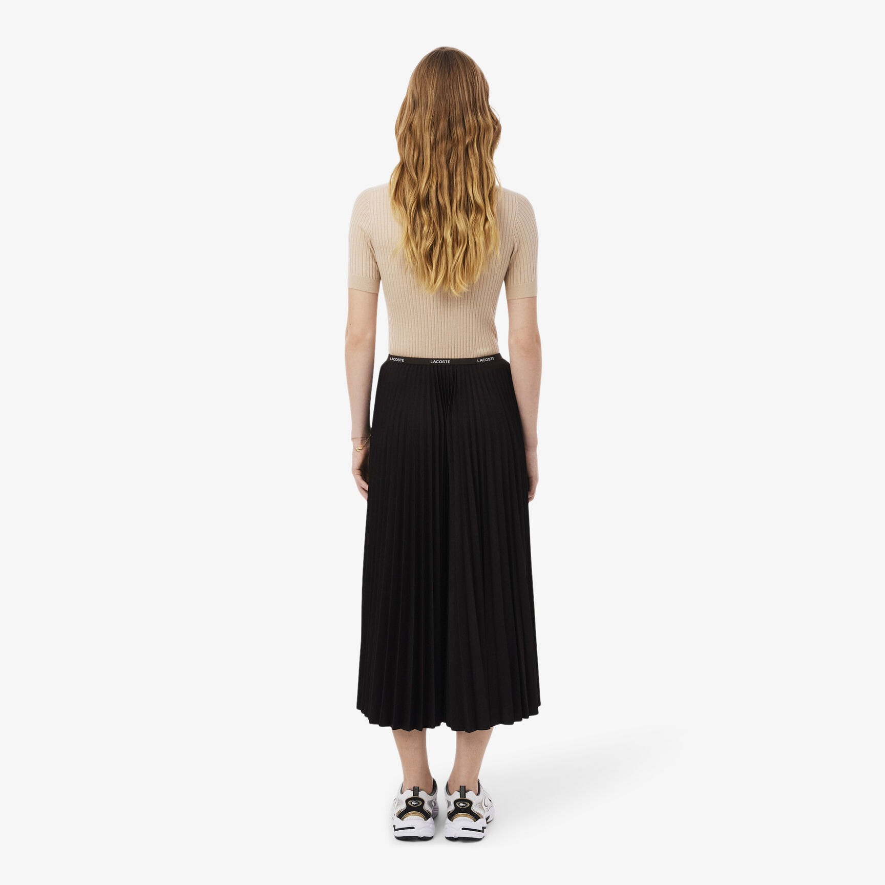 Long Pleated Elasticated Waist Skirt - JF1402-00-3LA