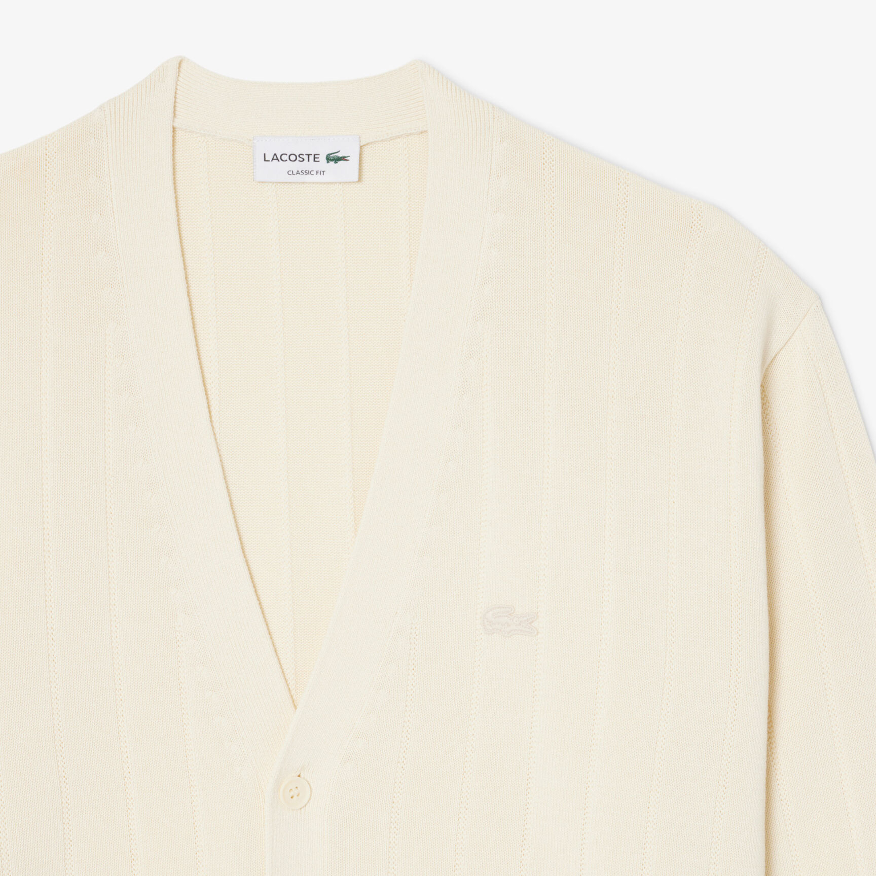 Rib Knit Cotton Blend Cardigan Rib Knit Cotton Blend Cardigan - AH1039-00-056