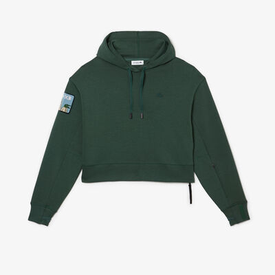 Women's Lacoste Color-block Hooded Sweatshirt With Rexchouk Patch