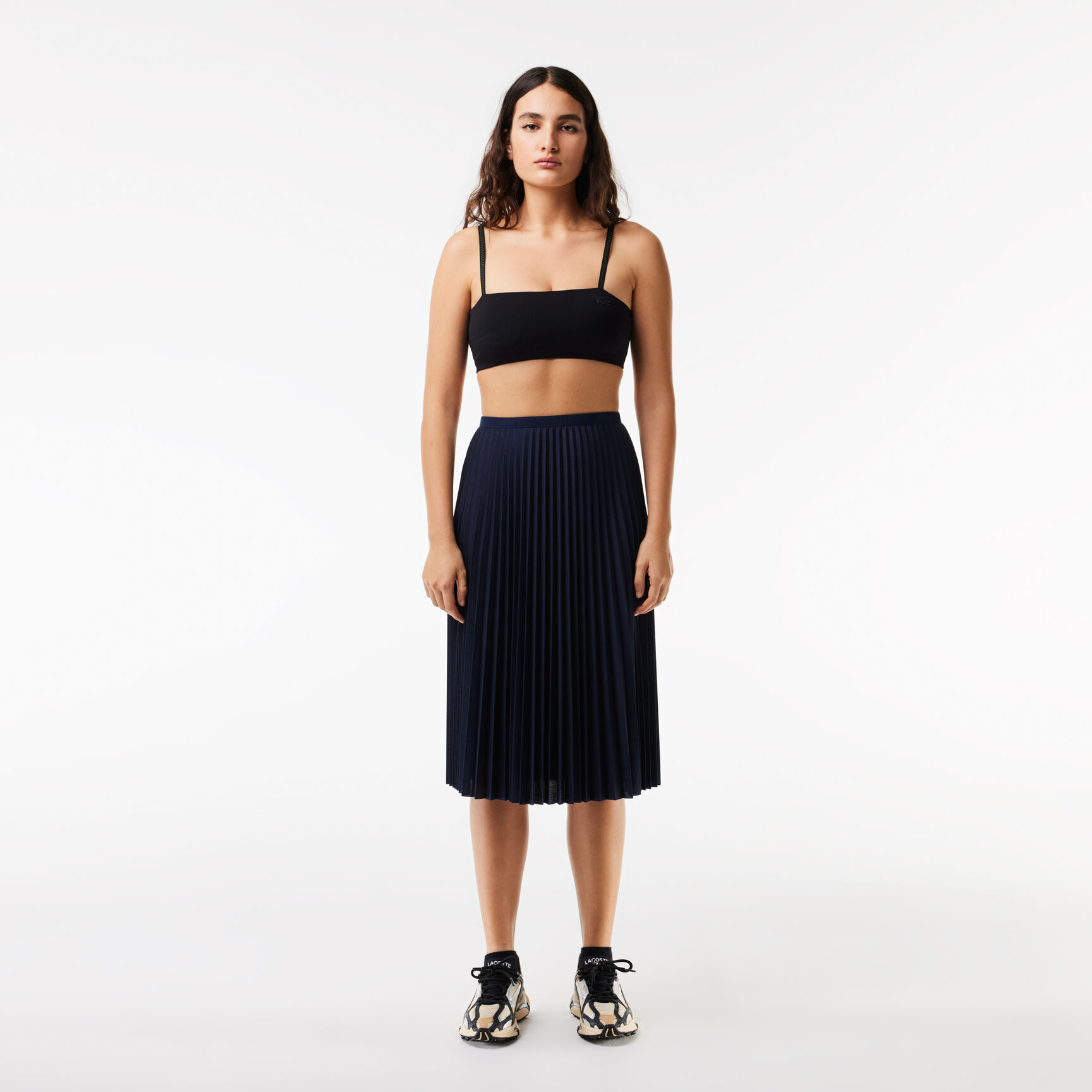 تنورة نسائية بطيات بخصر مطاطي Women's Elasticised Waist Flowing Pleated Skirt - JF8050-00-166