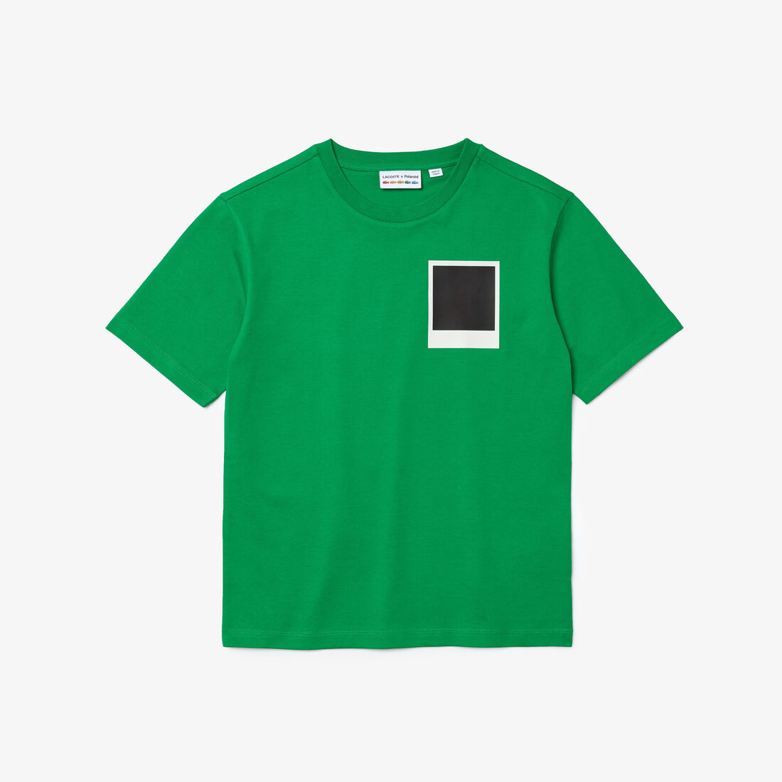 تي شيرت قطني للنساء بفتحة رقبة مستديرة ونقشة مطبوعة لمجموعة Polaroid تي شيرت قطني للنساء بفتحة رقبة مستديرة ونقشة مطبوعة لمجموعة Polaroid