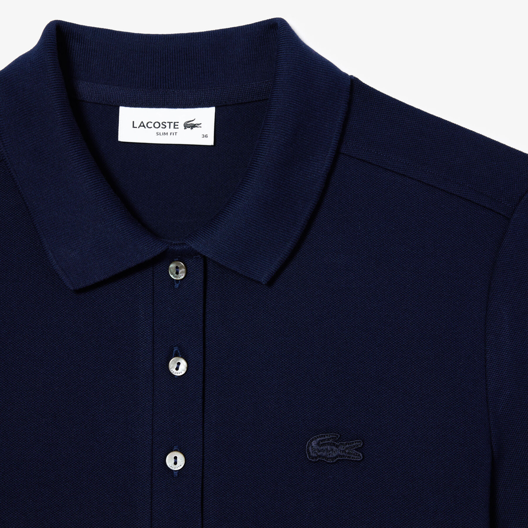 lacoste l 12 d slim fit stretch petit pique polo shirt