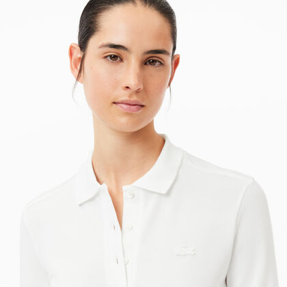 Women's Slim Fit Stretch Pique Lacoste Polo Shirt