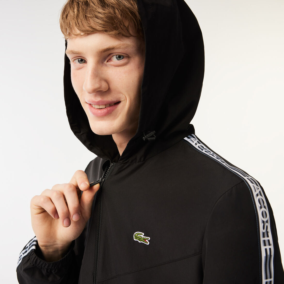Men's Lacoste Short Recycled Polyester Track Jacket Men's Lacoste Short Recycled Polyester Track Jacket - BH5380-00-031