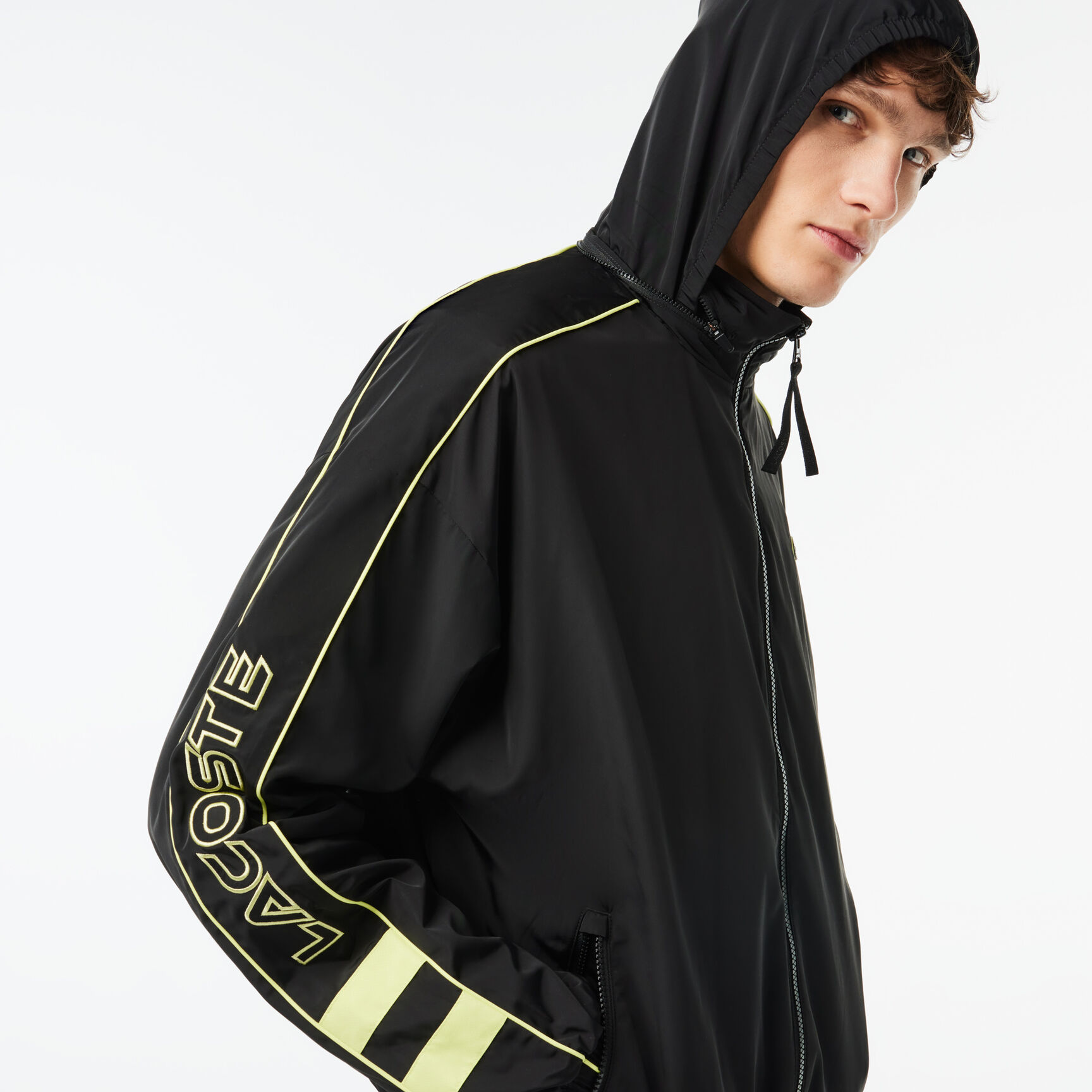 Contrast Detail Water Resistant Zipped Taffeta Sportsuit Jacket Contrast Detail Water Resistant Zipped Taffeta Sportsuit Jacket - BH1607-00-6VT