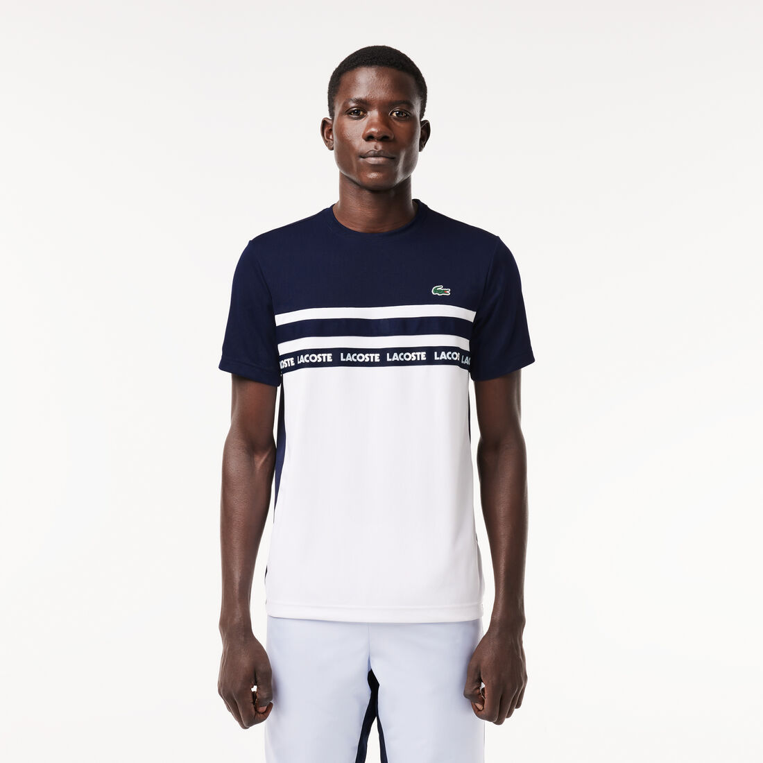 Ultra-Dry Logo Stripe Piqu� Tennis T-shirt - TH7515-00-522