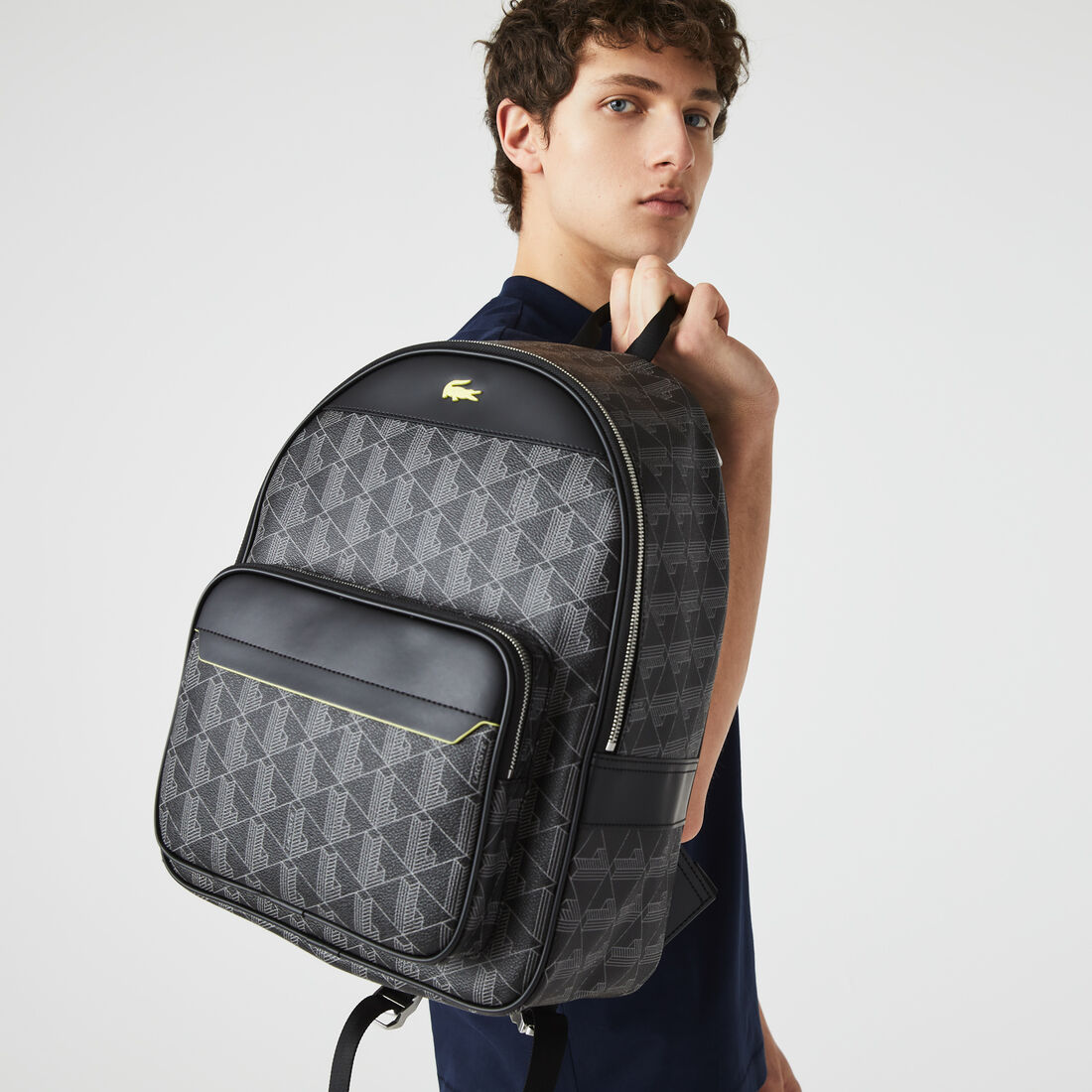 حقيبة ظهر قنب بحروف شعار الماركة للرجال مجموعة The Blend