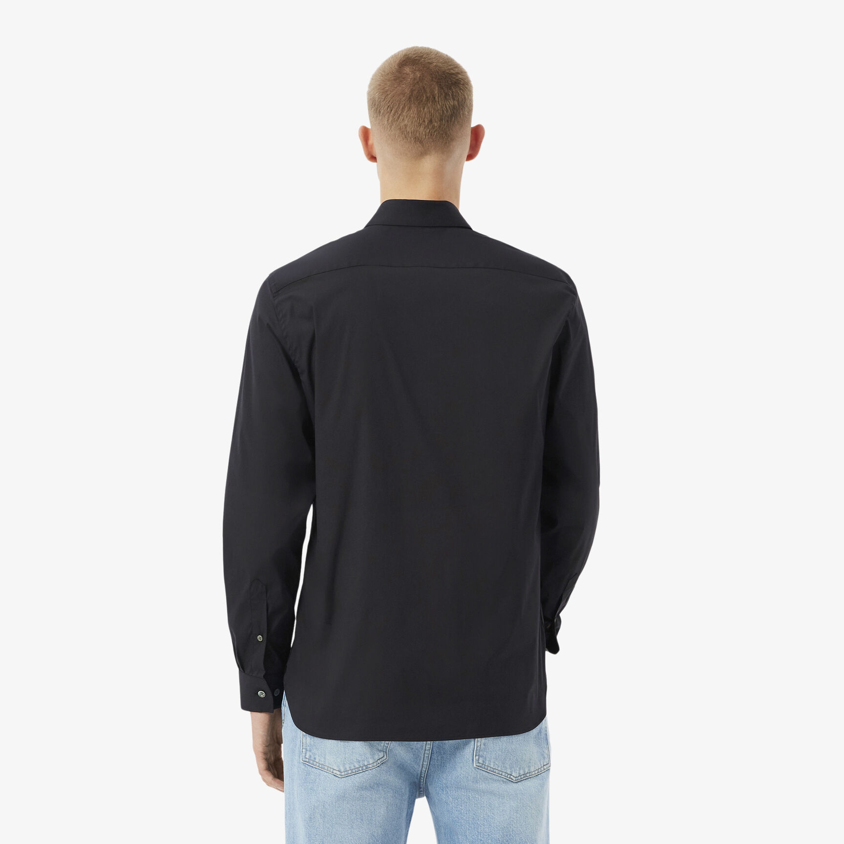 قميص بوبلين مطاطي بقصّة ضيقة Slim Fit Stretch Poplin Shirt - CH5253-00-031