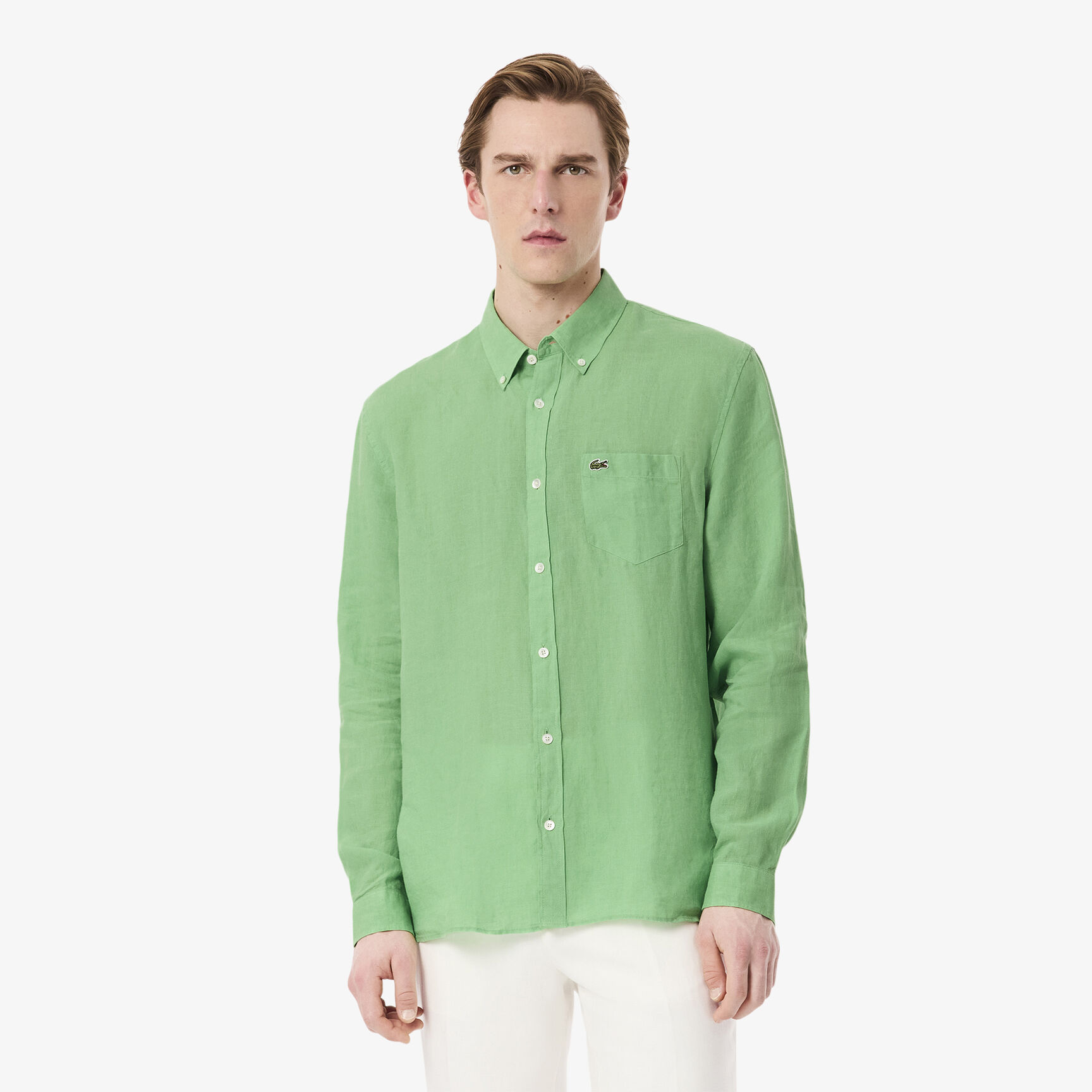 قميص كتان بقصّة عادية Regular Fit Linen Shirt - CH5692-00-TTF