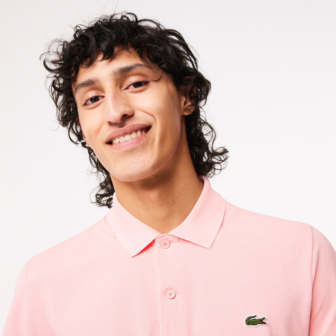 تيشيرت بولو لاكوست قطن عضوي مطاطي بقصة عادية للرجال تيشيرت بولو لاكوست قطن عضوي مطاطي بقصة عادية للرجال