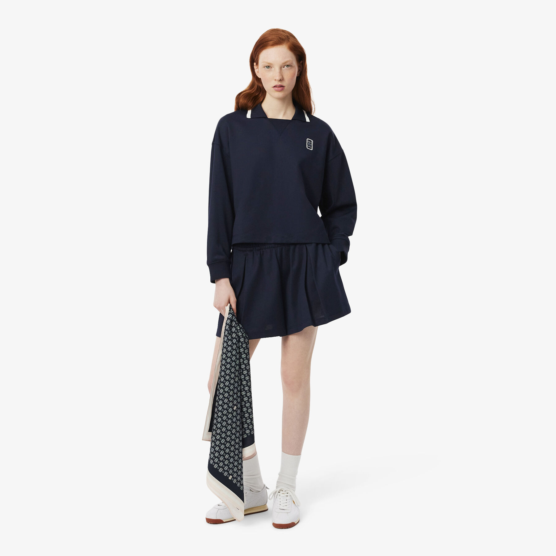 Oversized Polo Collar Pique Sweatshirt lacoste oversized polo collar pique sweatshirt