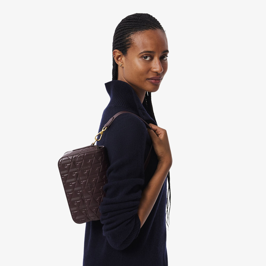 Maheki Embossed Leather Shoulder Bag - NF4712MH-R25