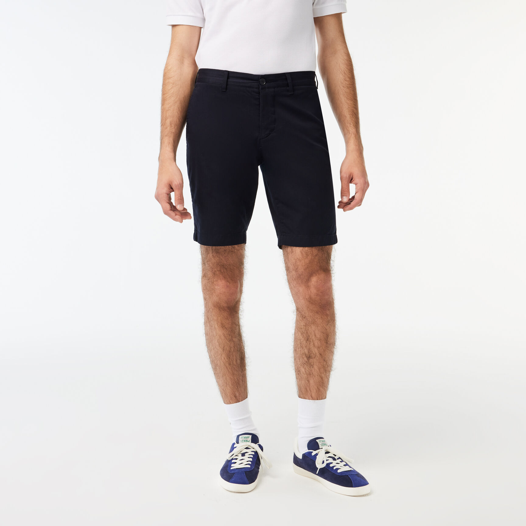 جاكيت لاكوست بنمط فيست مبطن مقاوم للماء للرجال Men's Slim Fit Stretch Cotton Bermuda Shorts - FH2647-00-HDE