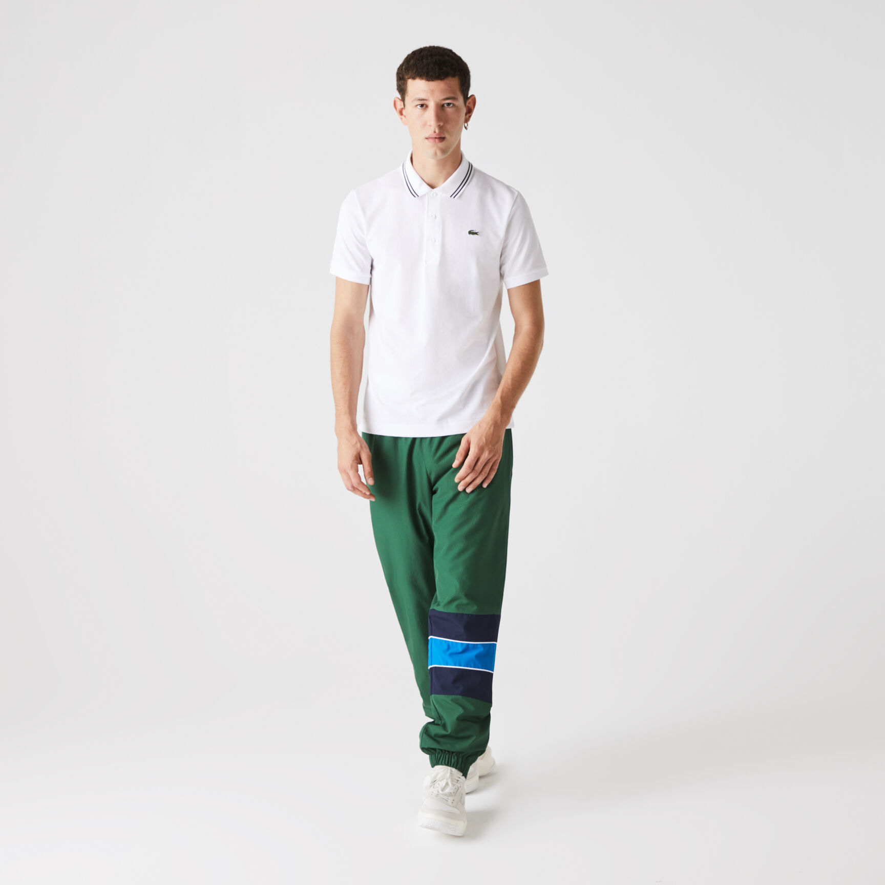 Men's Lacoste SPORT Contrast Accent Lightweight Cotton Polo Shirt