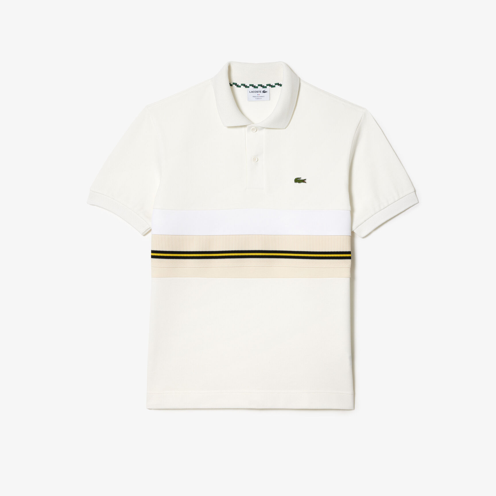 Buy French Made Contrast Stripe Polo Shirt | Lacoste UAE