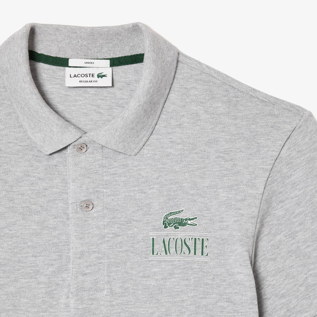 تي شيرت بولو بيكيه فائق الخفة بطبعة الكرة الأرضية من مجموعة لاكوست موفمنت Lacoste Signature Print Stretch Pique Polo Shirt - PH1136-00-CCA
