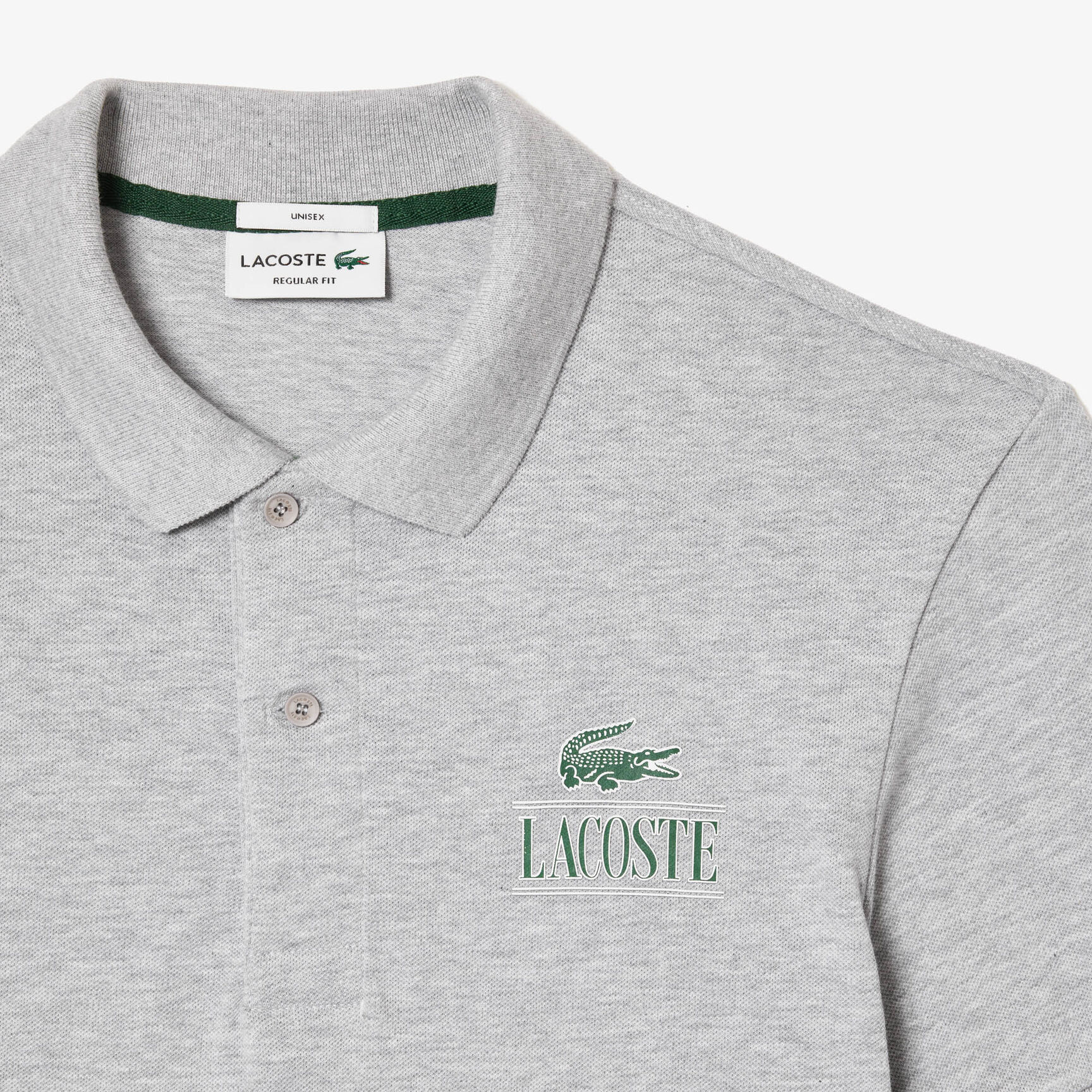 تي شيرت بولو بيكيه فائق الخفة بطبعة الكرة الأرضية من مجموعة لاكوست موفمنت Lacoste Signature Print Stretch Pique Polo Shirt - PH1136-00-CCA