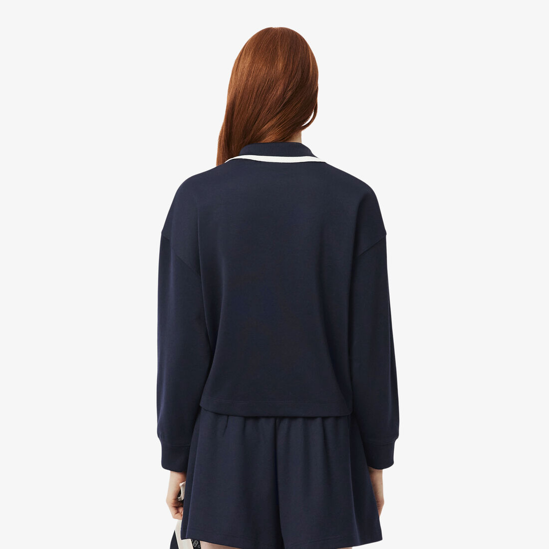 Oversized Polo Collar Pique Sweatshirt lacoste oversized polo collar pique sweatshirt