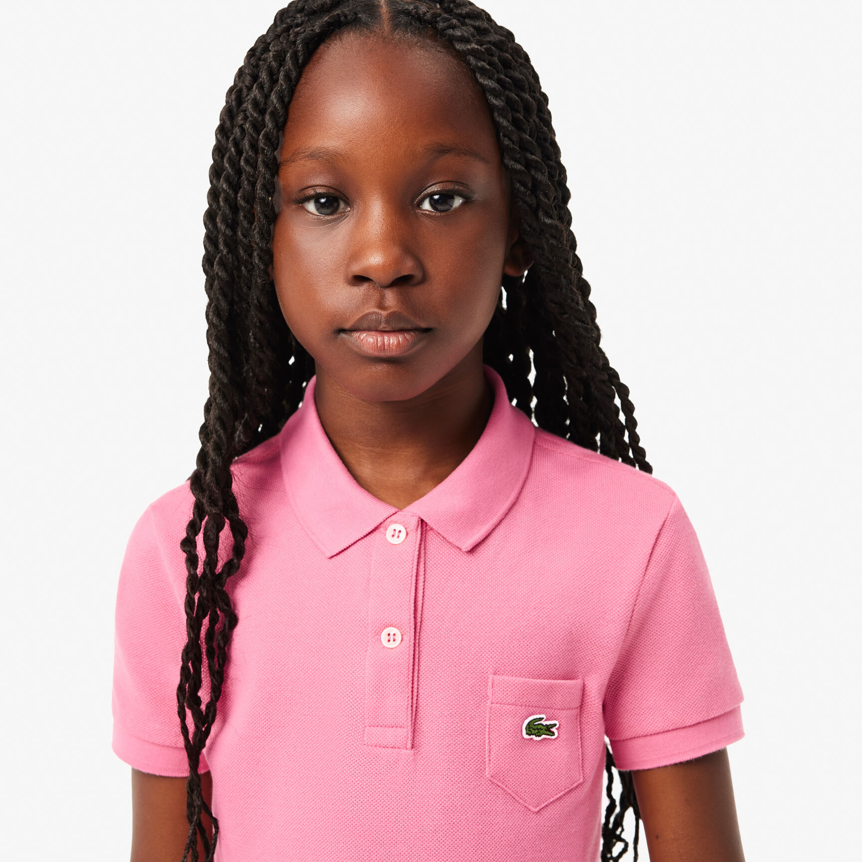Girl's Polo-Style Cotton Dress - EJ2816-00-2R3