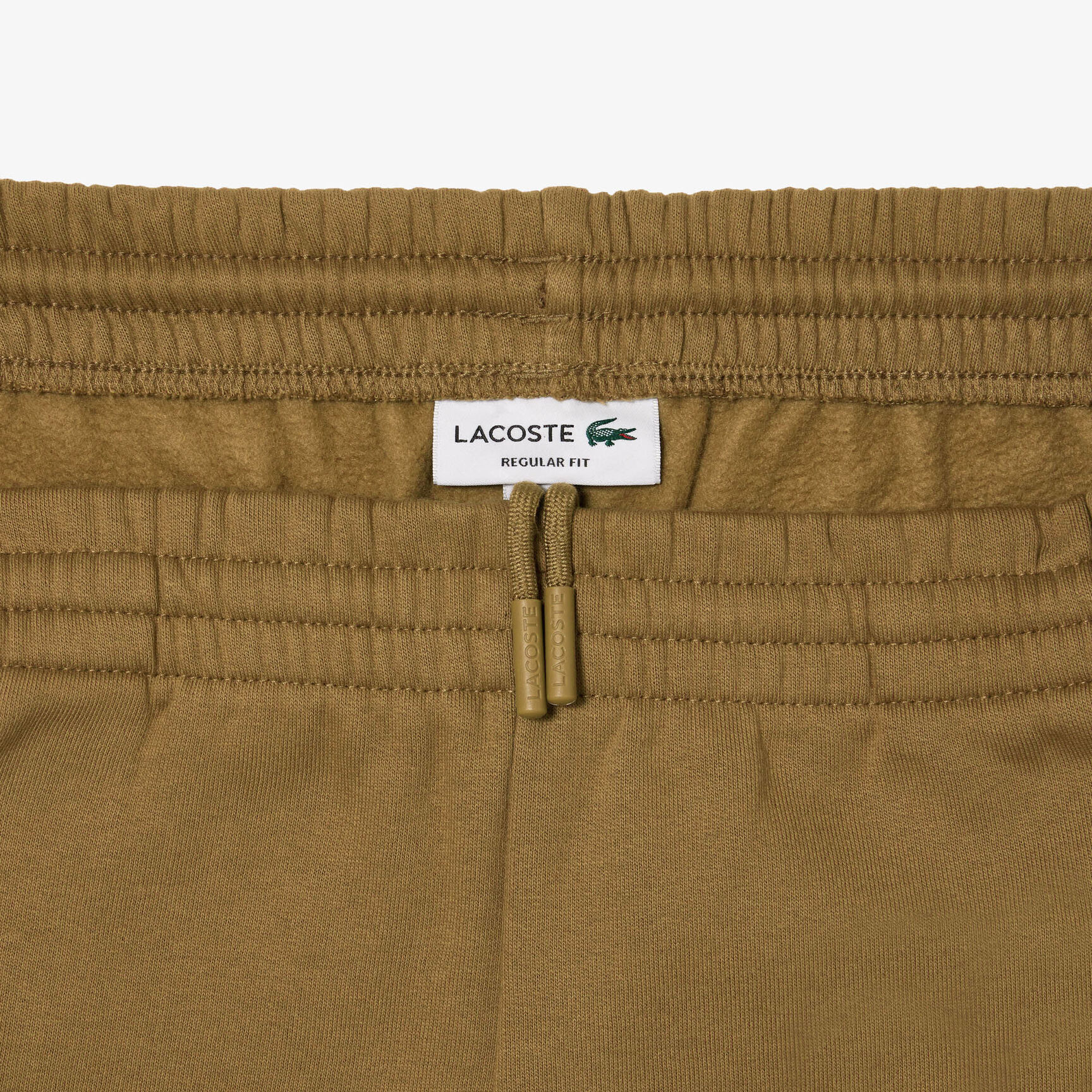 شورت صوف بقصّة عادية Men's Lacoste Organic Brushed Cotton Fleece Jogger Shorts - GH9627-00-SIX