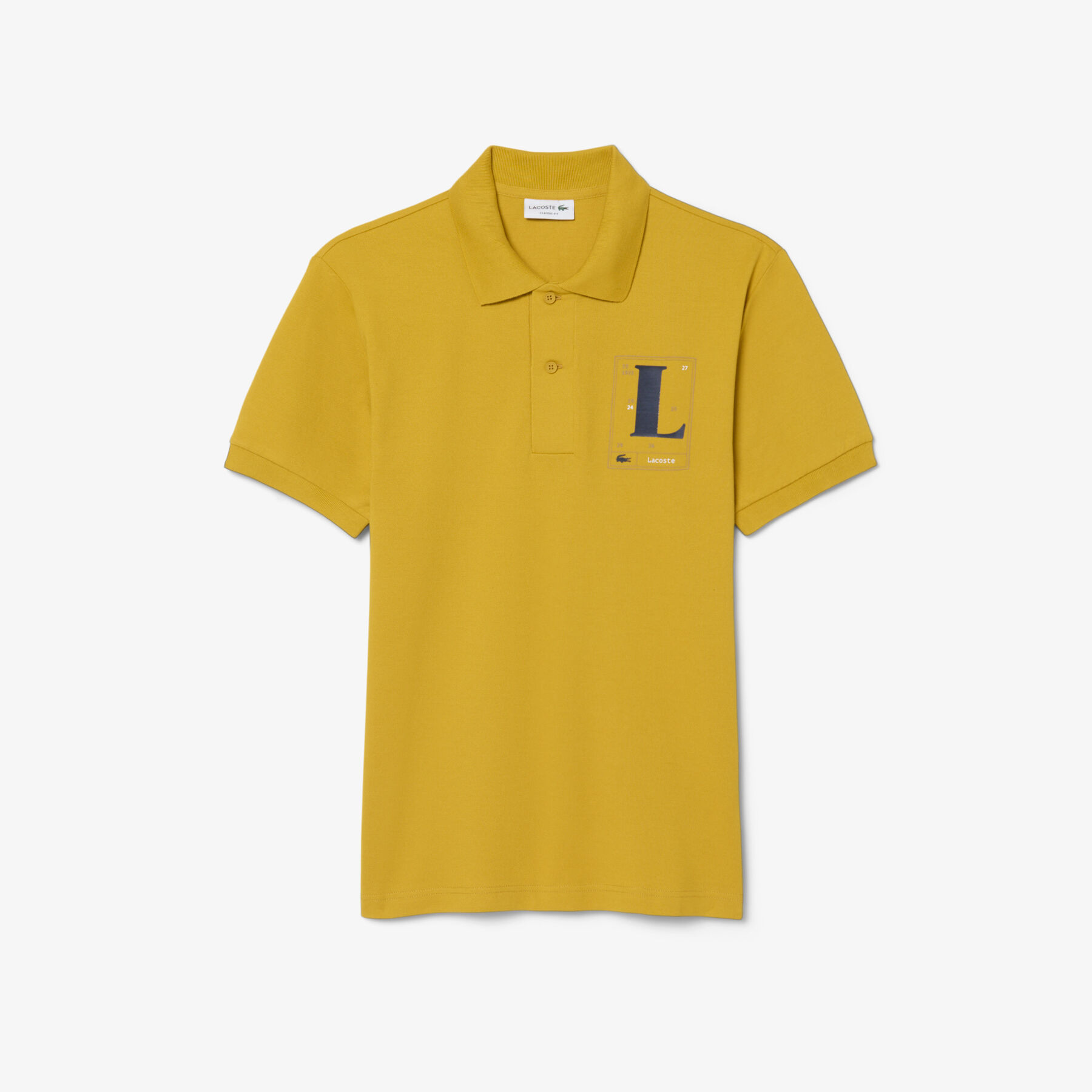 Classic Fit Printed Petit Pique Polo Shirt lacoste classic fit printed petit pique polo shirt