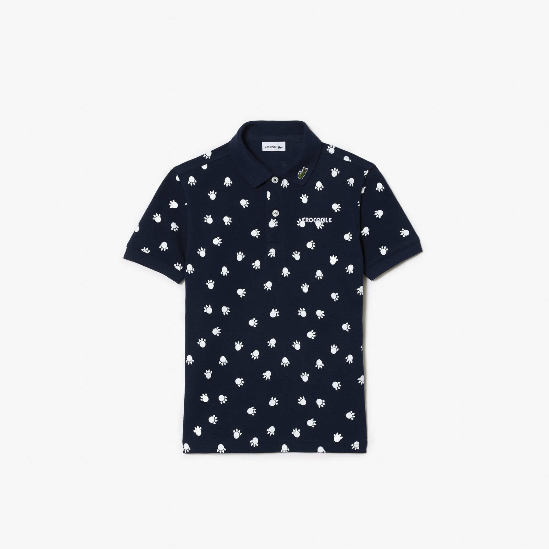 Printed Cotton Pique Polo Shirt lacoste printed cotton pique polo shirt