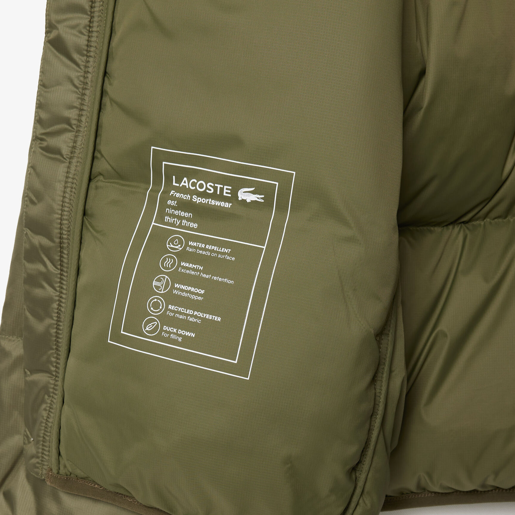Short Water Repellant Down Jacket - BH2905-00-BMY