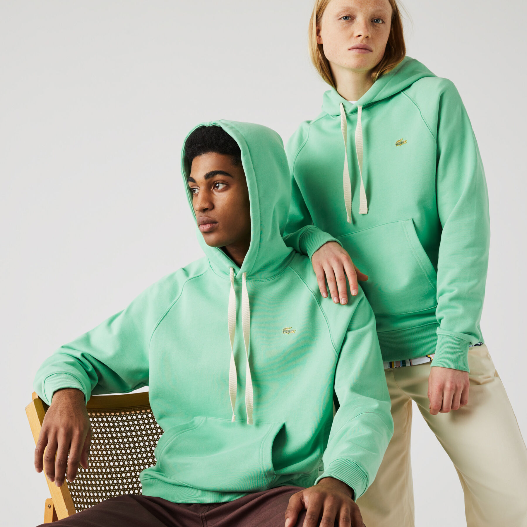 Unisex Lacoste LIVE Hooded Cotton Sweatshirt unisex lacoste live hooded cotton sweatshirt