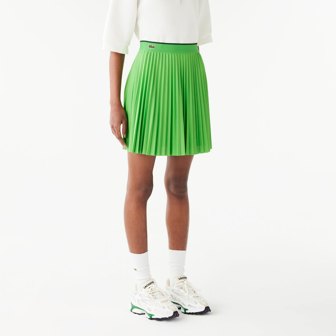 Short Pleated Elastic Waist Skirt Short Pleated Elastic Waist Skirt - JF2701-00-IXU