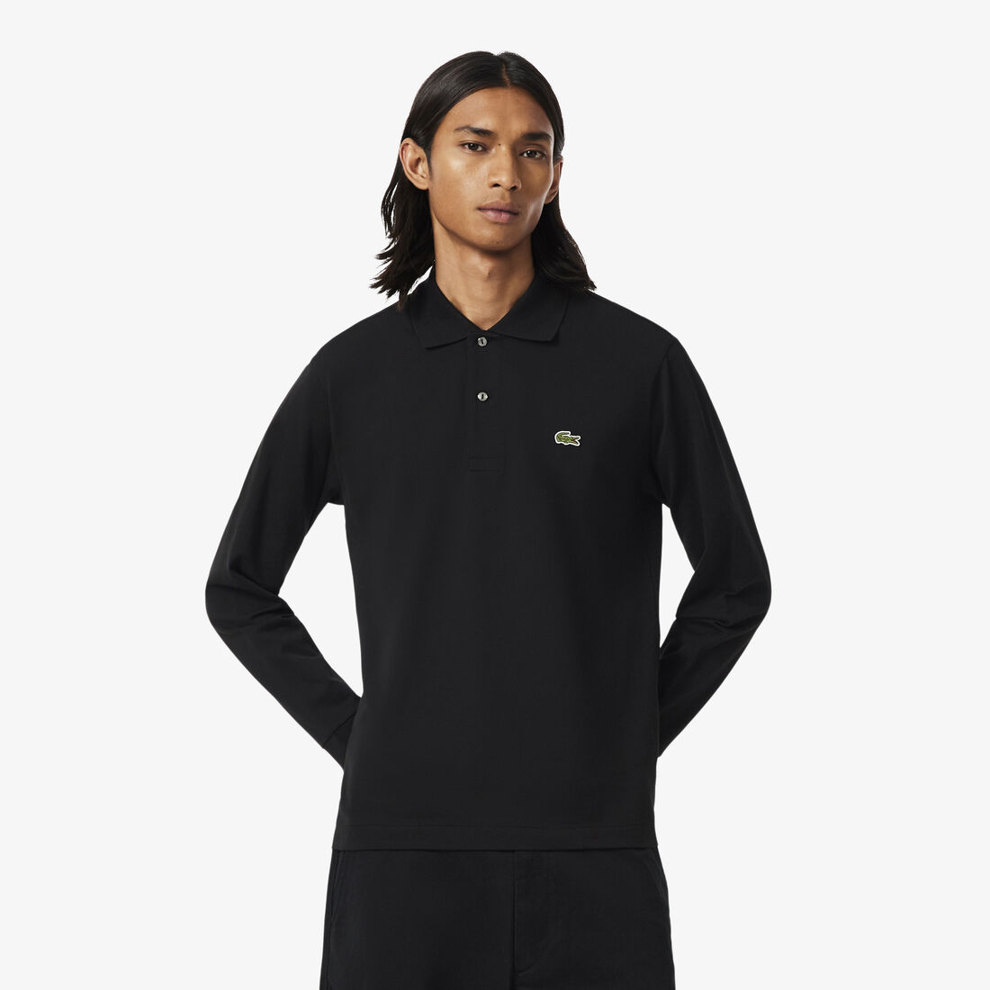 lacoste classic fit l 12 12 light long sleeved polo shirt