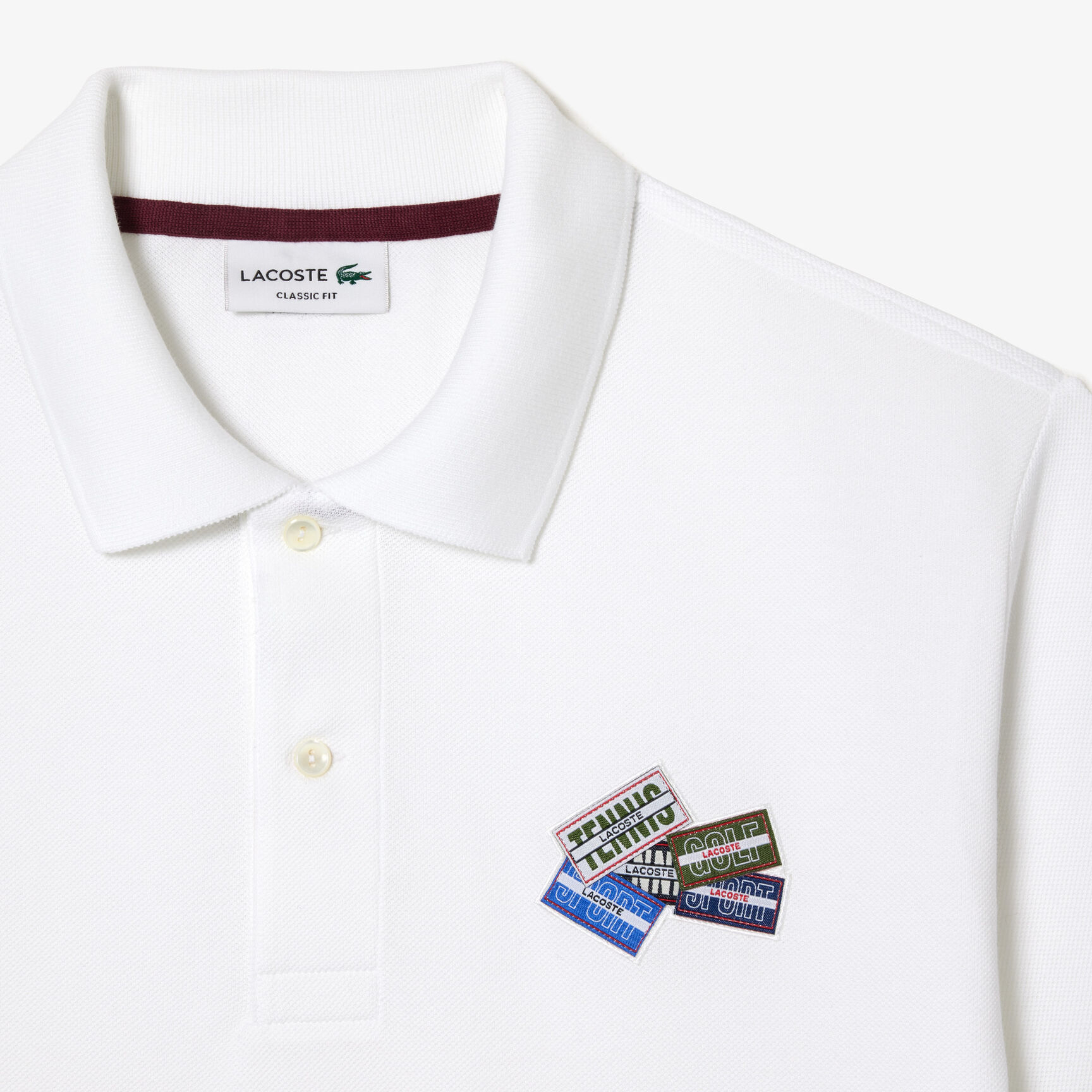 Cotton Pique L.12.12 Badge Detail Polo Shirt Cotton Pique L.12.12 Badge Detail Polo Shirt - PH2052-00-001