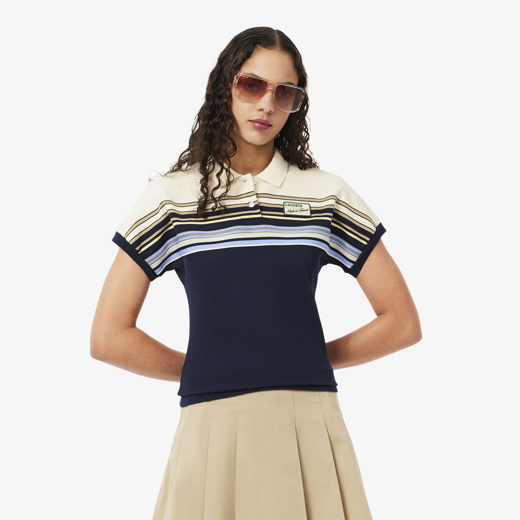 French Made Slim Fit Striped Polo Shirt - PF5291-00-XCH