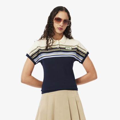 French Made Slim Fit Striped Polo Shirt