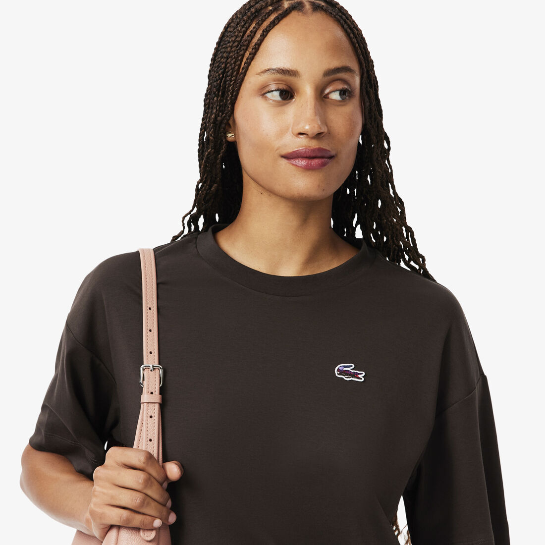 تي شيرت مريح بنقشة تمساح Relaxed Fit Landscape Crocodile T-shirt - TF5242-00-SKB