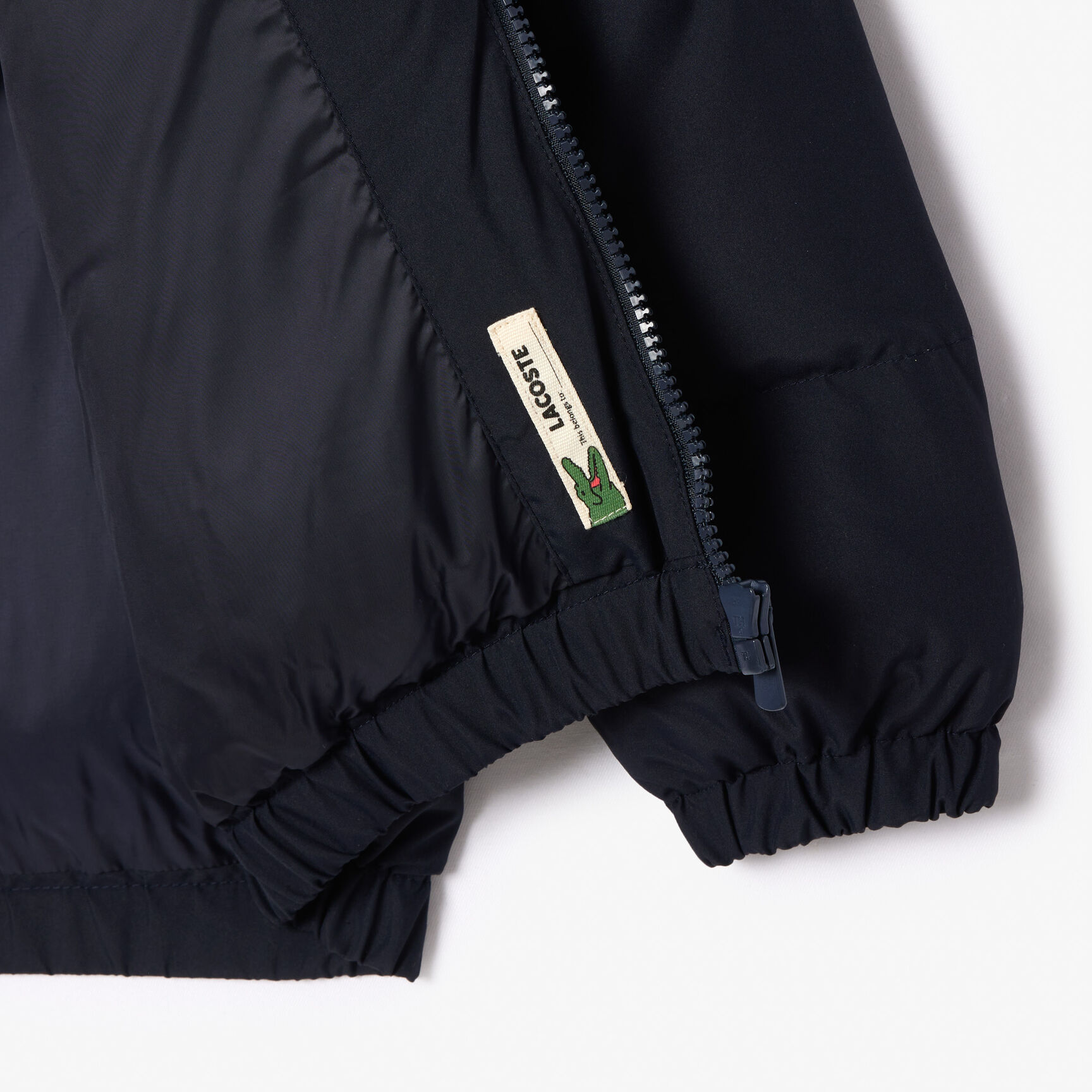 جاكيت تفتا بسحاب وجيب خارجي Contrast Stripe Hooded Puffer Jacket - BJ1247-00-KG2