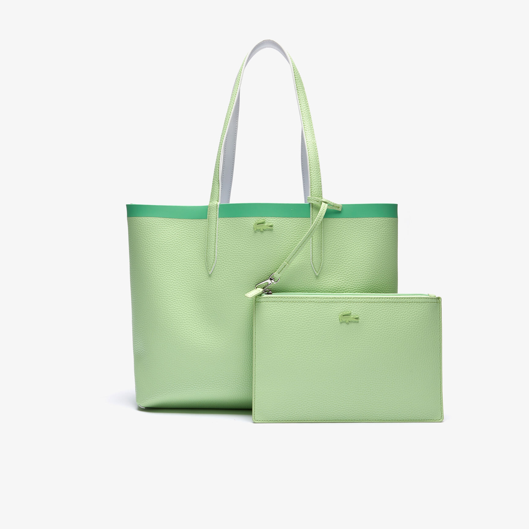 Women's Anna Reversible Contrast Band Coated Canvas Tote Bag Women's Anna Reversible Contrast Band Coated Canvas Tote Bag