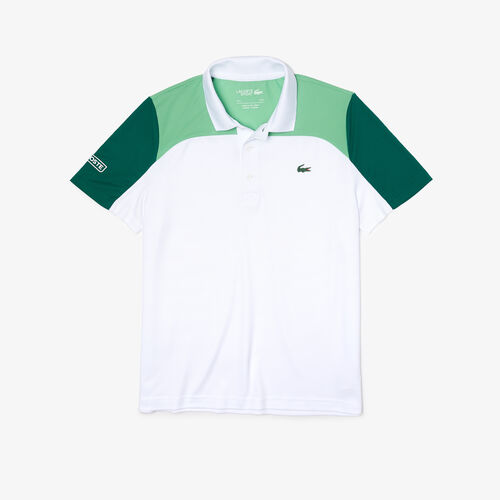 Men’s Lacoste Sport Breathable Colourblock Tennis Polo Shirt