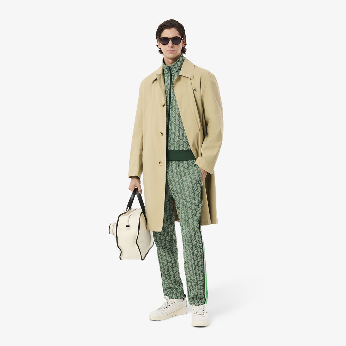 سترة رياضية باريسية بسحاب من الجاكار Paris Zip-Up Jacquard Track Jacket - SH1368-00-HEI