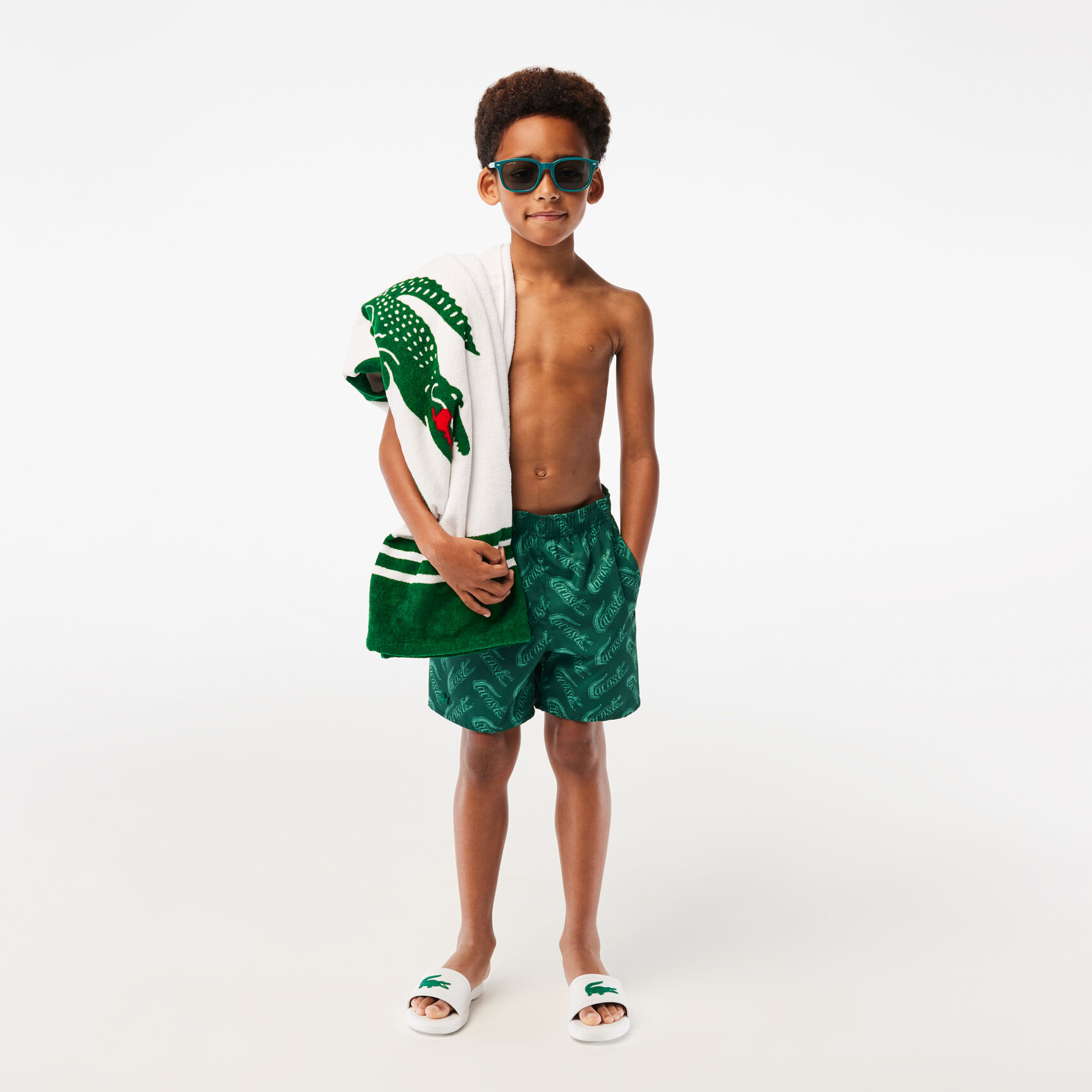 بدلة سباحة بشعار تمساح لاكوست للأولاد بدلة سباحة بشعار تمساح لاكوست للأولاد