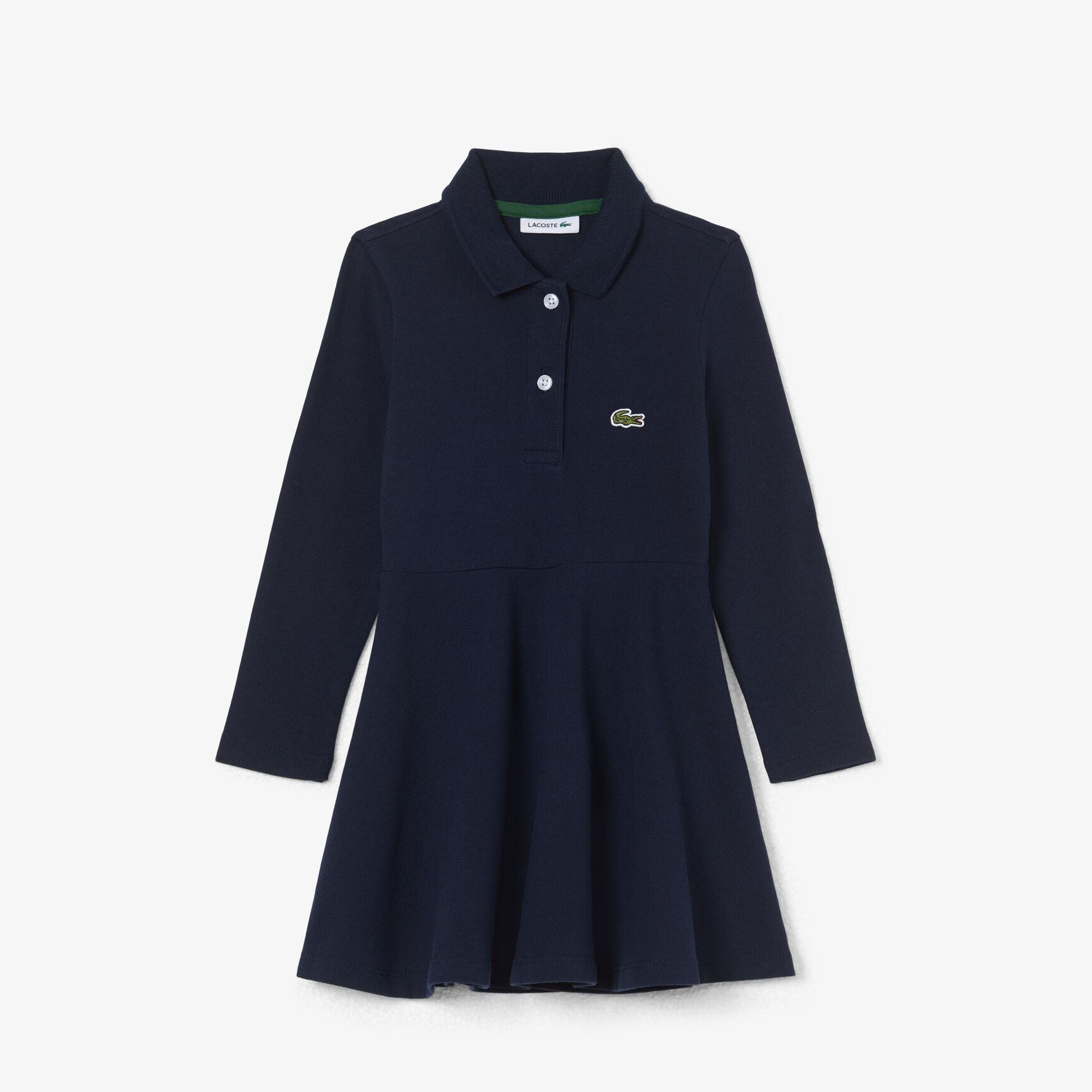 Long Sleeved Stretch Pique Polo Dress - EJ0904-00-166