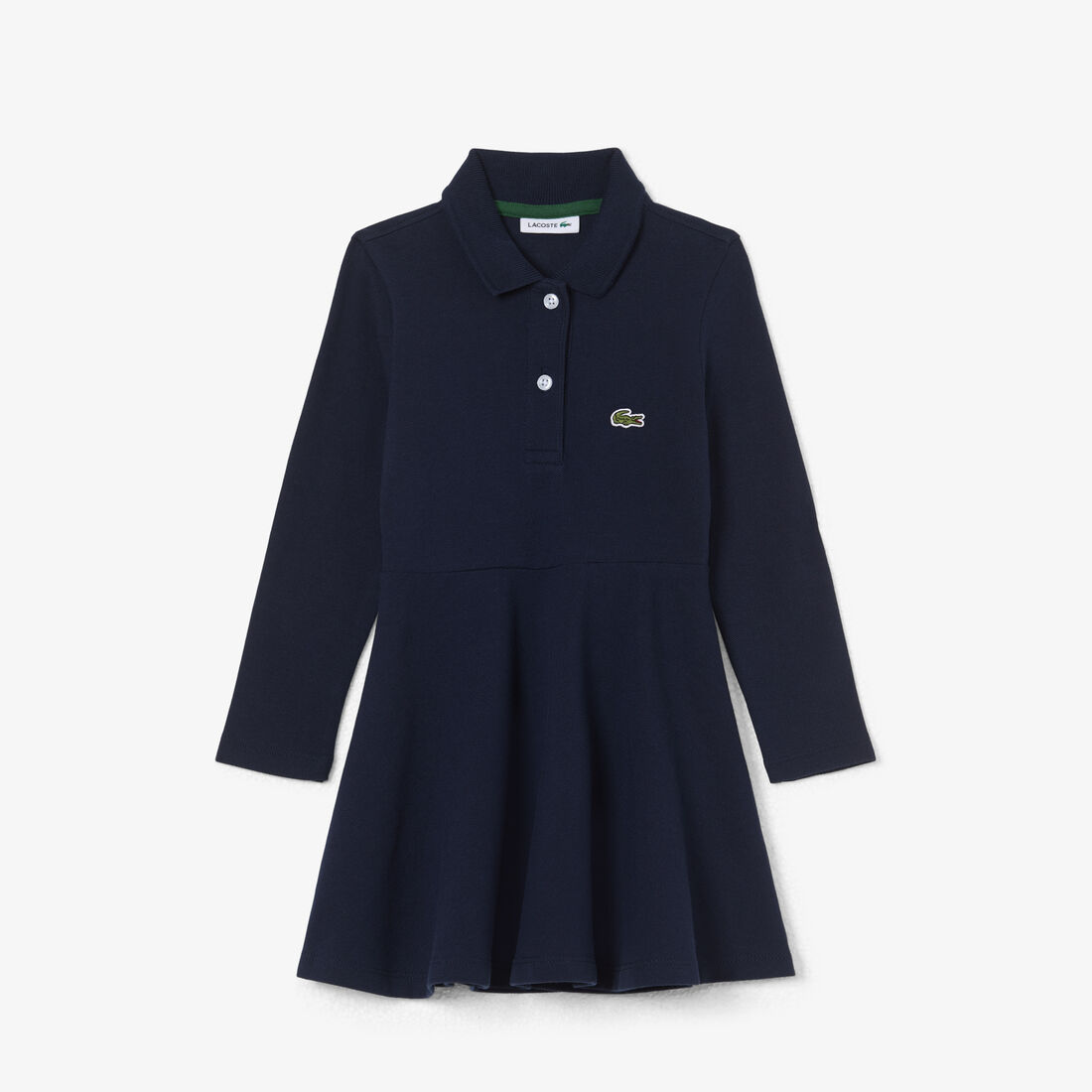 Long Sleeved Stretch Pique Polo Dress Long Sleeved Stretch Pique Polo Dress - EJ0904-00-166