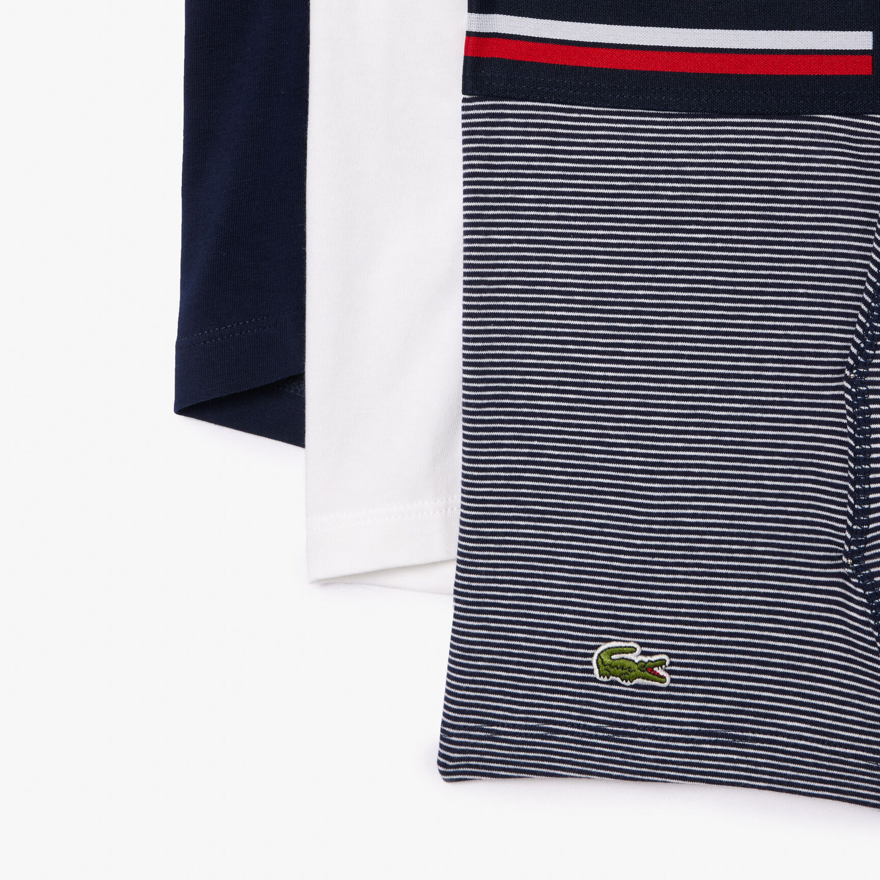 طقم بوكسر بحزام خصر بثلاثة ألوان وشعار الماركة، 3 قطع Pack Of 3 Iconic Trunks With Three-Tone Waistband - 5H3413-00-525