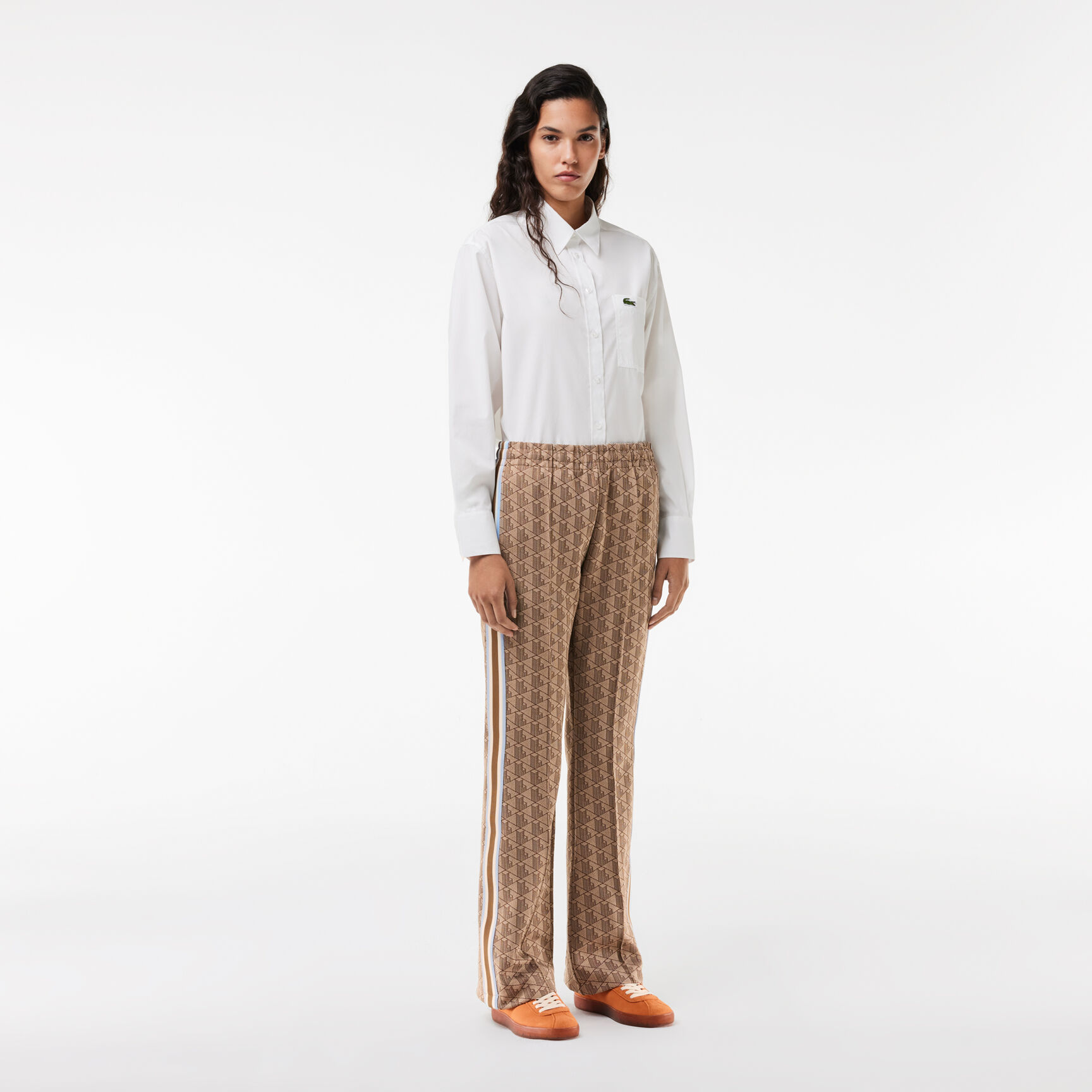 Women's Lacoste Monogram Print Trackpants - XF9313-00-IRP