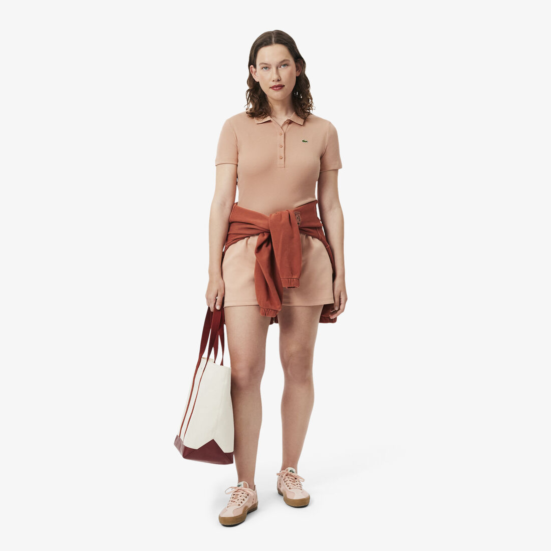 تيشيرت بولو L.12.D بقصة ضيقة من القطن المضلع Slim Fit L.12.D Ribbed Cotton Polo Shirt - DF5377-00-ZIH