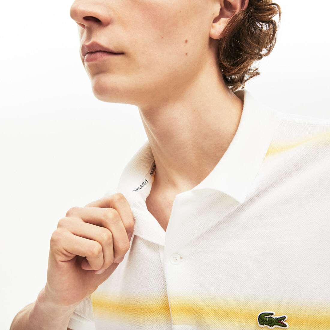 قميص بولو للرجال من قطن البيكيه ذو قصة عادية من مجموعة Made in France قميص بولو للرجال من قطن البيكيه ذو قصة عادية من مجموعة Made in France